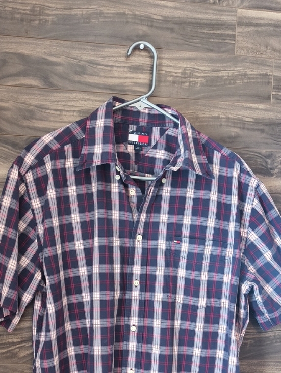 Tommy Hilfiger Other - Vintage 90s / Y2K Tommy Hilfiger Plaid Short Sleeve Button Down Shirt - Large